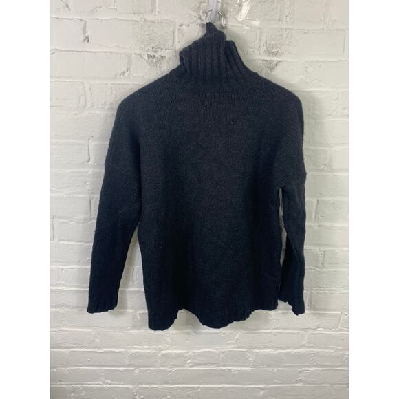 Vince Women's Wool/Cashmere Turtleneck Pullover Sweater Long Sleeve Black SZ XS - Picture 2 of 5